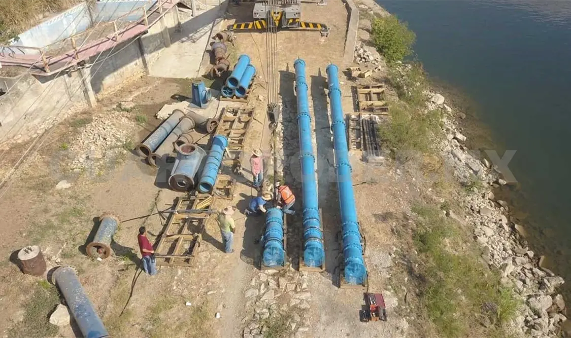 Instalan equipos de bombeo en “Ciudad del Agua”