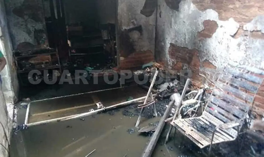 Se incendia vivienda y deja pérdidas materiales