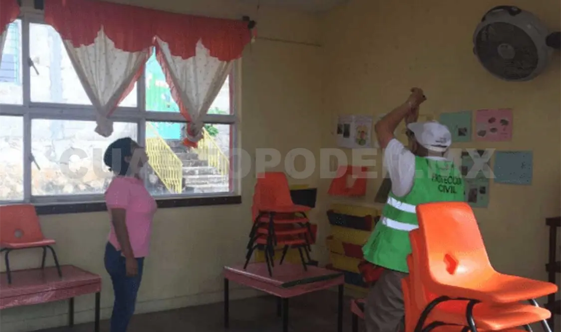 Daños por sismos en escuelas aún sin reparar