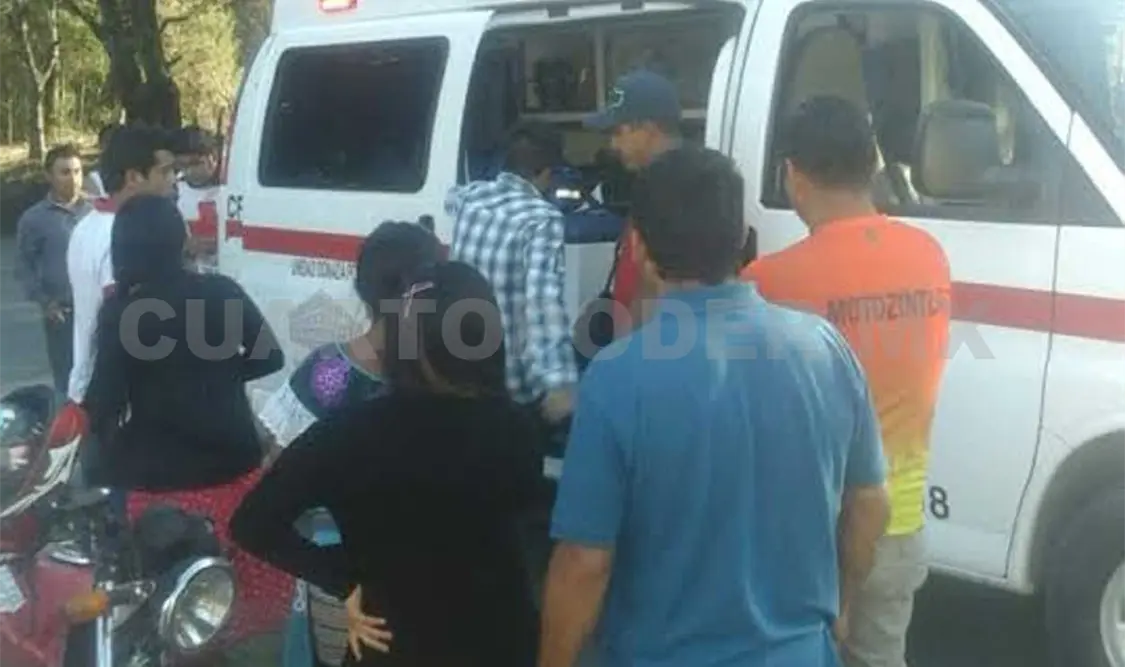 Adolescente lesionado en accidente de tránsito