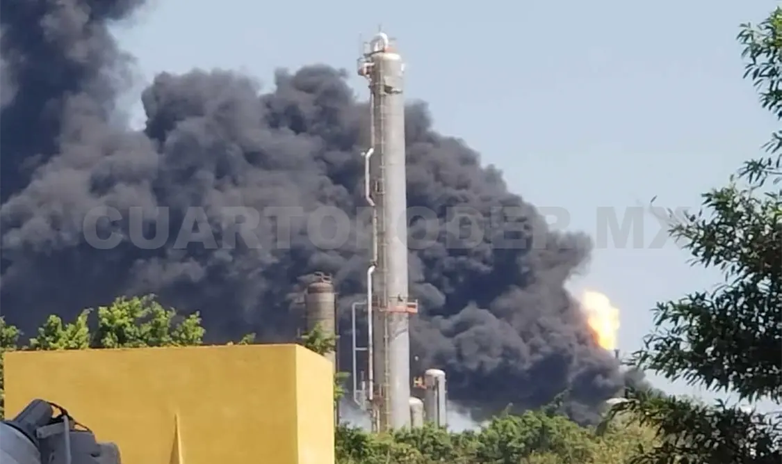 Reportan incidente en caldera de refinería