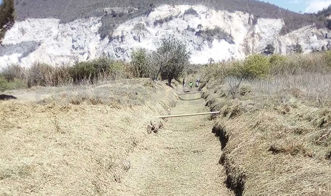 El canal Navajuelo se secó