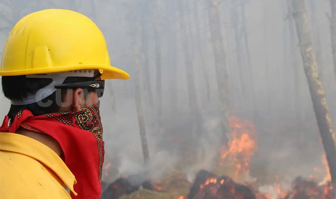 El aumento de las temperaturas ha sido un sector que ha influido en el control de los incendios. Cortesía