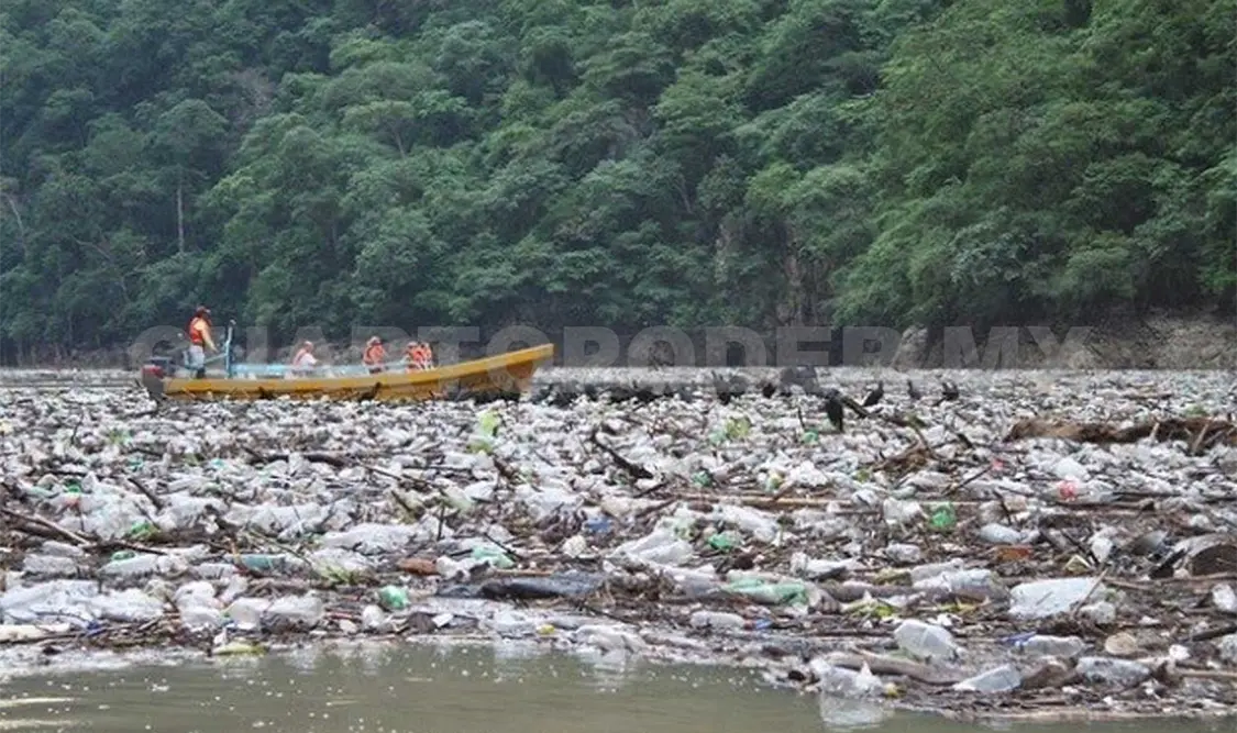 Río Grijalva, el más contaminado de México