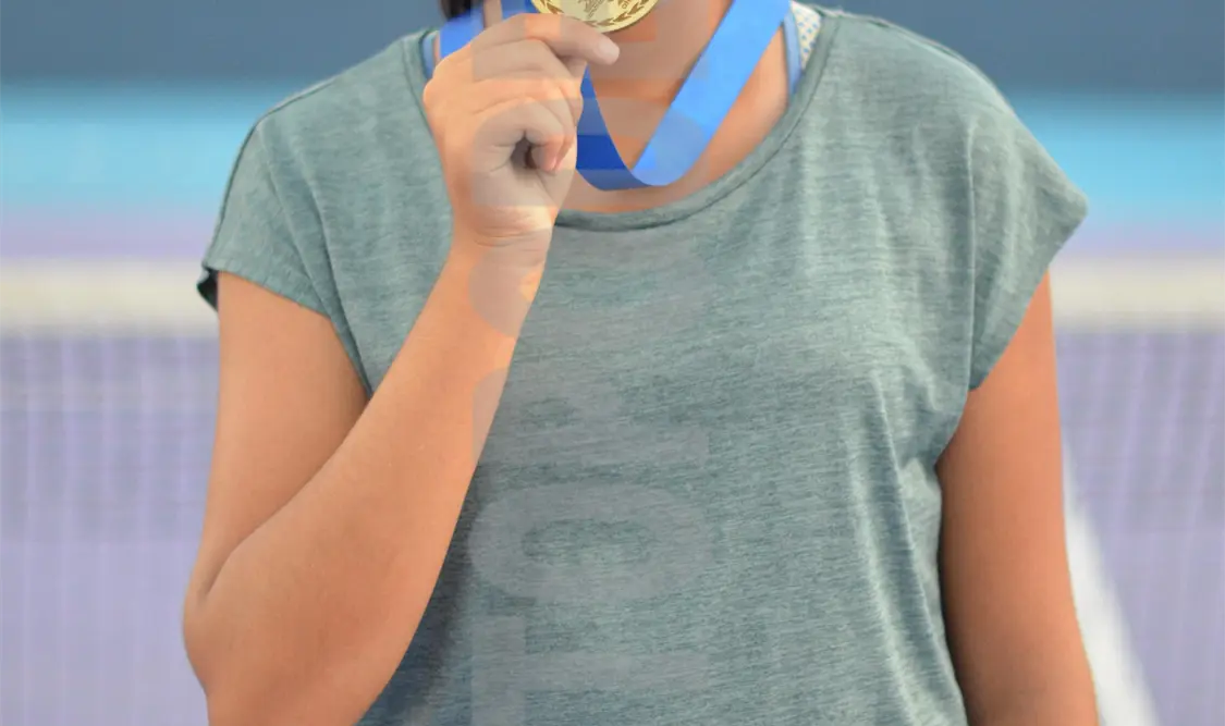 Recientemente Sofía participó en el Selectivo de Olimpiadas 2019 en el cual se quedó con el primer lugar de la categoría -14 femenil. Antonio Zúñiga/CP
