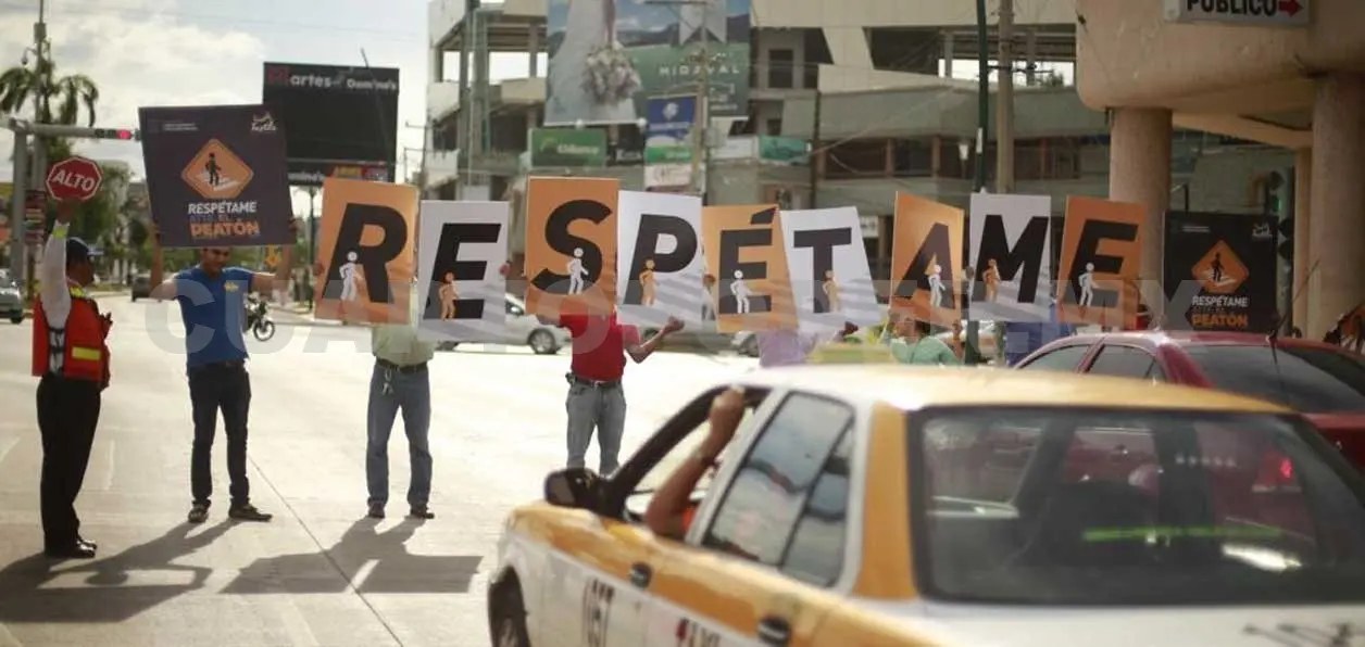 Con campaña promueven respeto al peatón