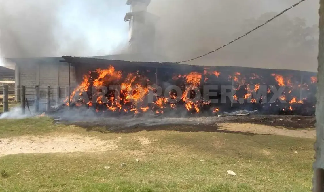 Se incendia bodega