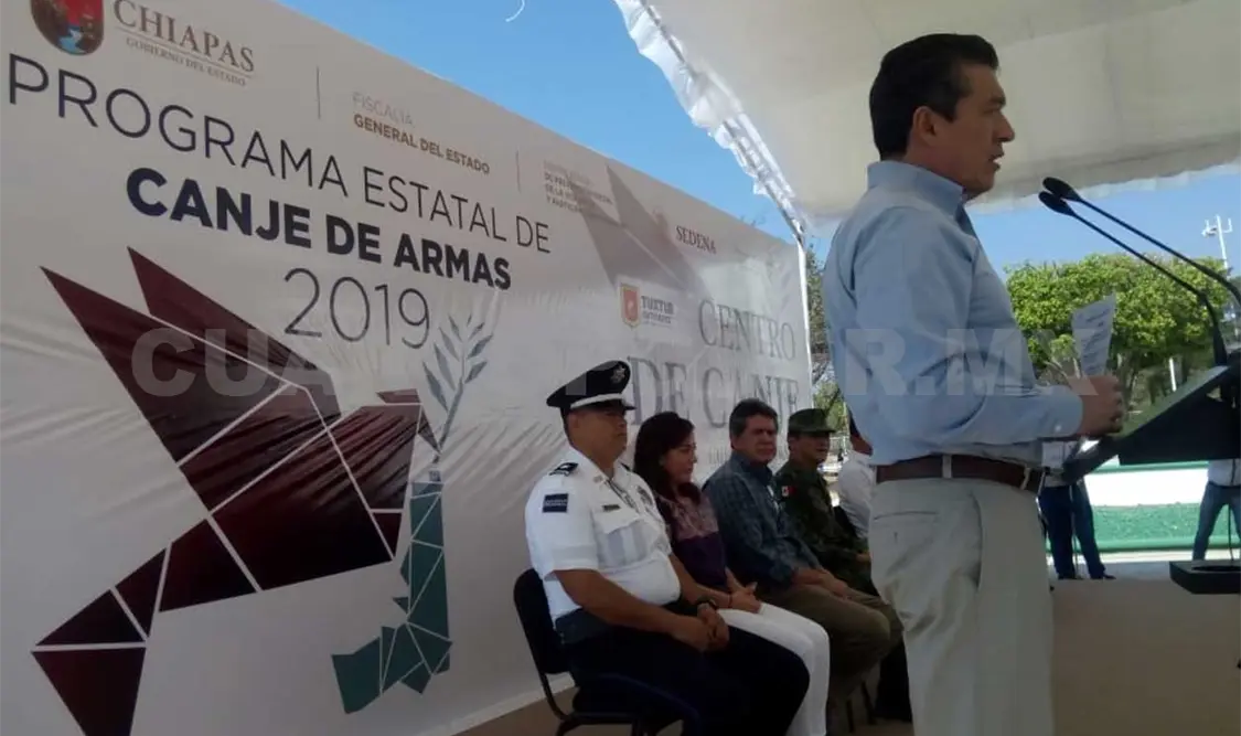 Llaman a erradicar posesión ilícita de armas en hogares