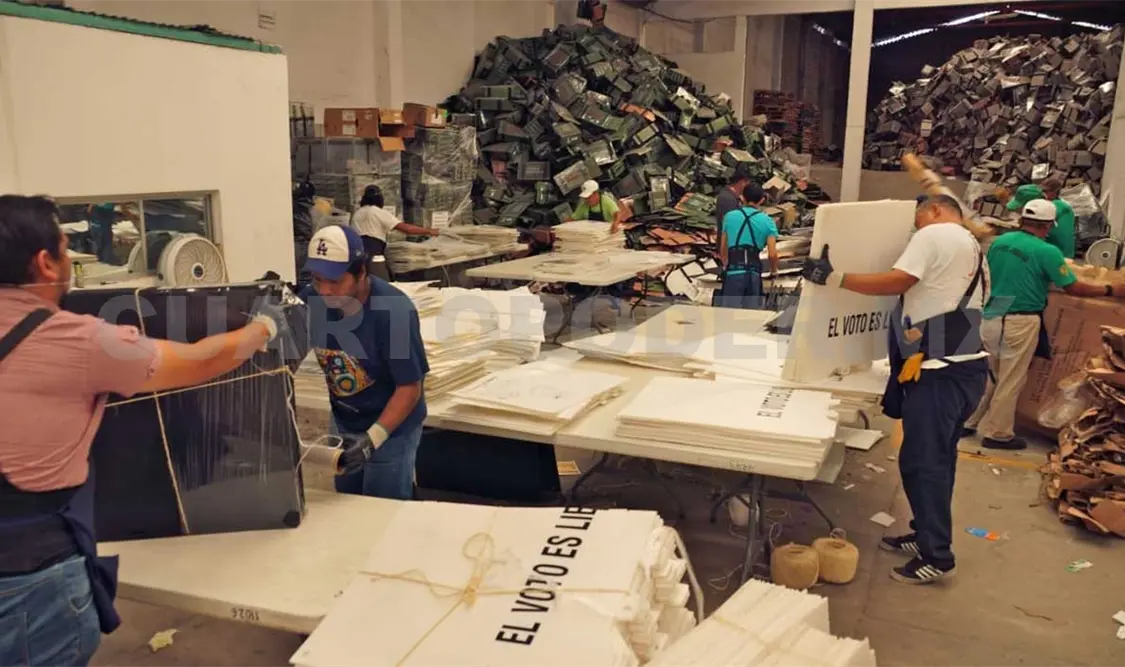 Reutilizarán materiales en próximos comicios