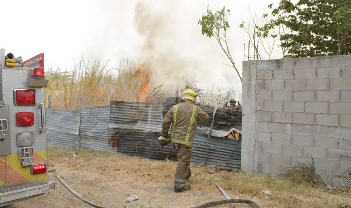 Cinco colonias presentan alto riesgo de incendio