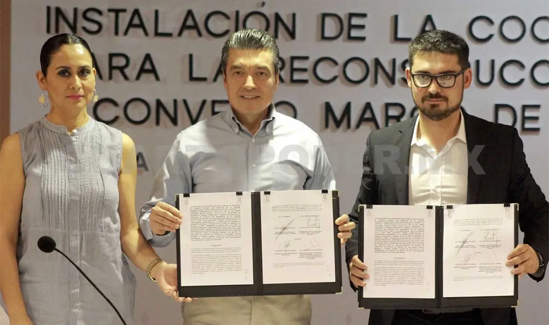 Celebran la firma del convenio de colaboración. CP
