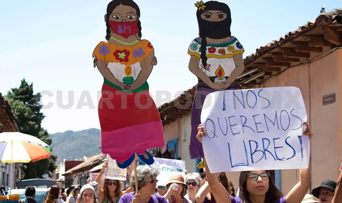 Las mujeres lideran la oposición de megaproyectos en Chiapas. Andrés Domínguez / CP