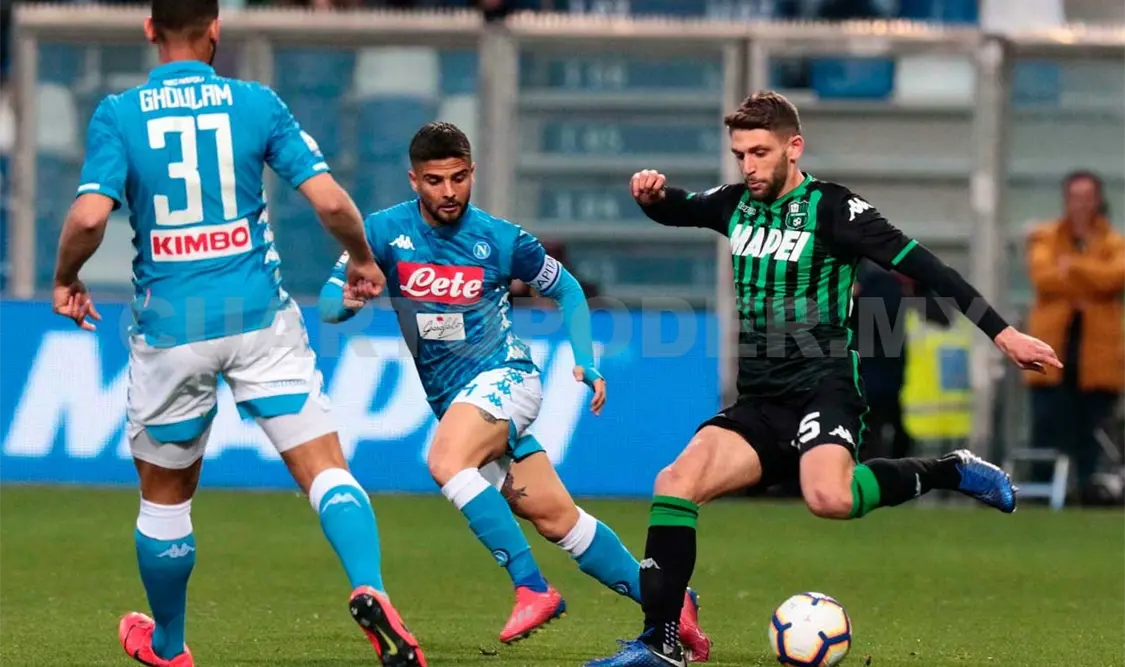 Napoli empata ante Sassuolo 1-1