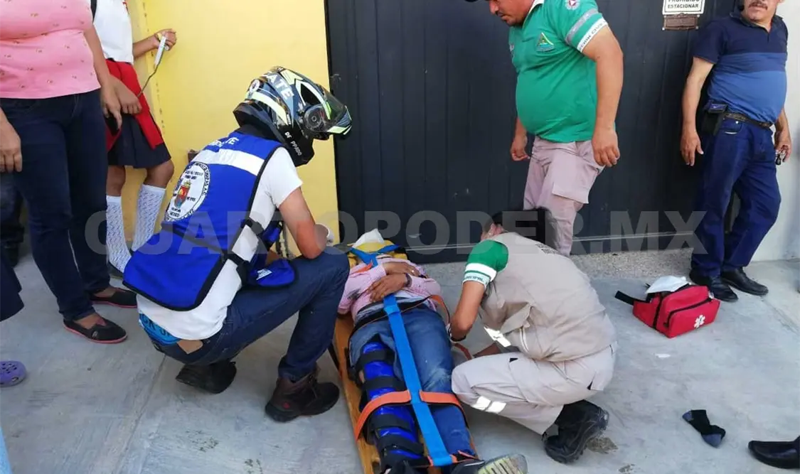 Colombiano “voló” en la calle Halcón