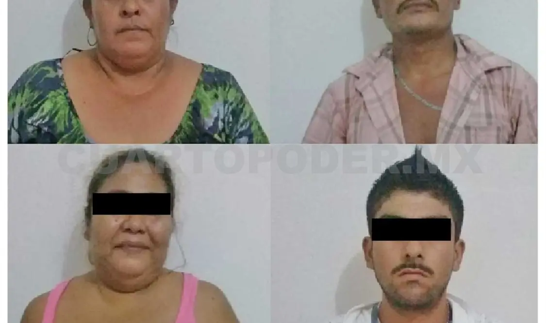 Desmantelan narcotiendas y aseguran a cuatro personas