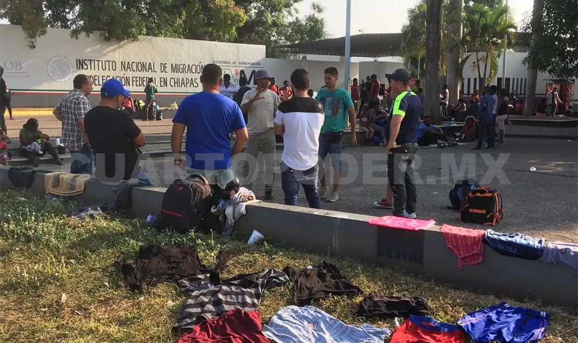 La nueva oleada migratoria, que se registra en la frontera sur del país ha rebasado la capacidad de atención de las autoridades. Rafael Victorio / CP