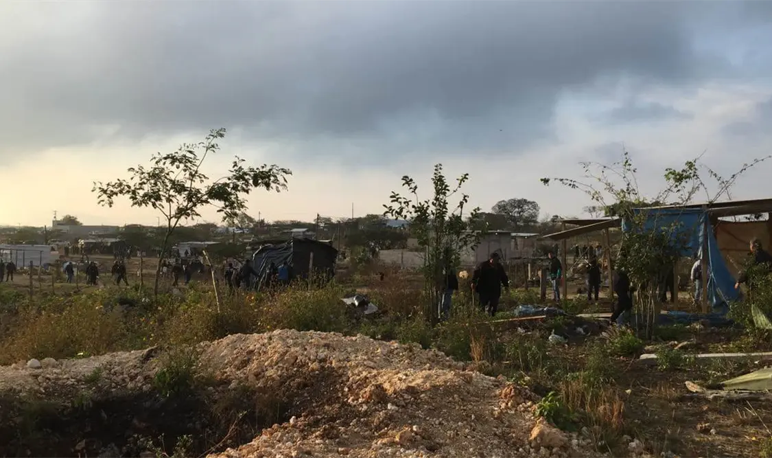 El desalojo se llevó a cabo de manera pacífica. CP