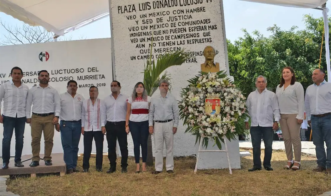 Priistas chiapanecos recordaron al destacado Luis Donaldo Colosio. CP