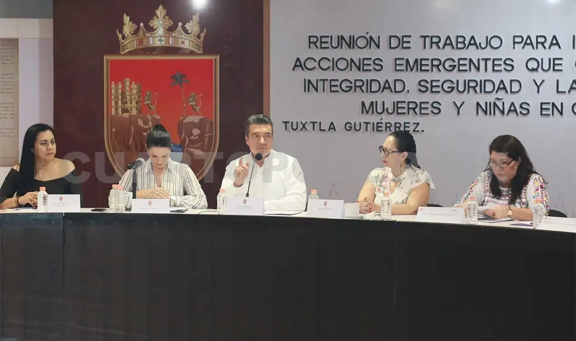 El mandatario dejó en claro que en Chiapas hay cero tolerancia a este tipo de violencia. CP