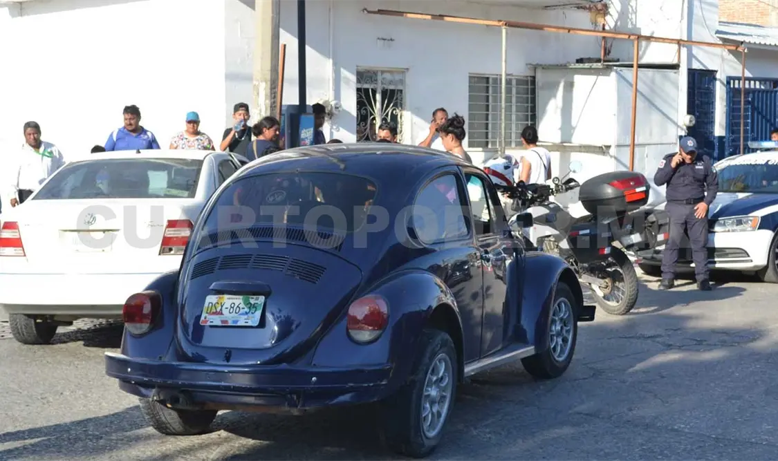 La falta de precaución del presunto responsable, que no respetó la preferencia, impacto de manera lateral al afectado. Edberg Mayorga / CP