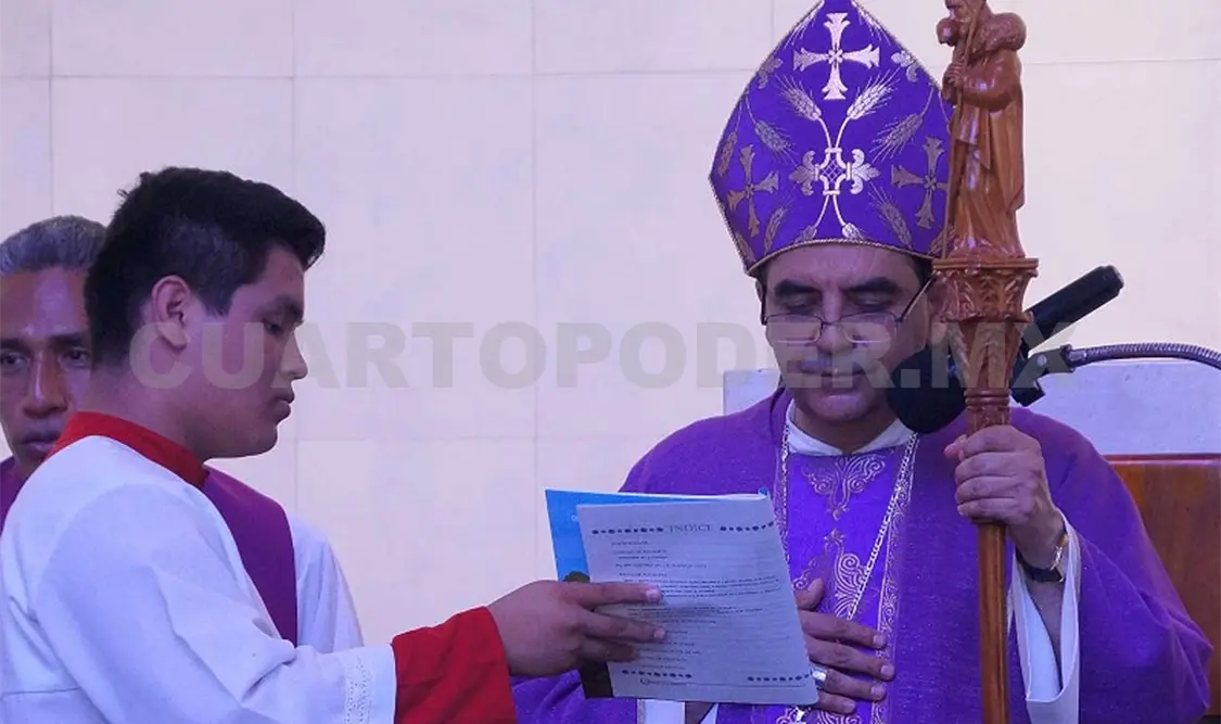 El obispo Jaime Calderón dijo que trabajan para proponer acciones con las que puedan mejorar la ayuda hacia migrantes. Rafael Victorio / CP