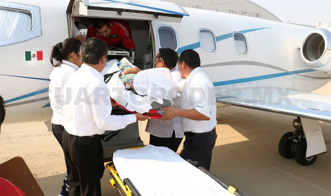 Menor trasladada para cirugía de emergencia