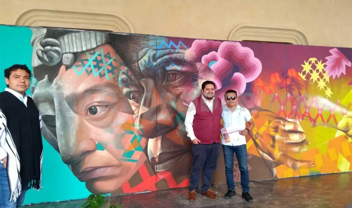 Muralista Irving Cano expone en el Musac