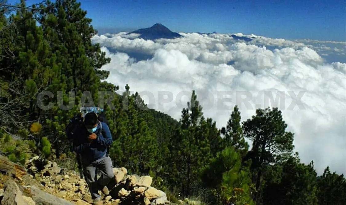 Autoridades brindarán apoyo a montañistas que visitan el volcán Tacaná. Ramón García / CP