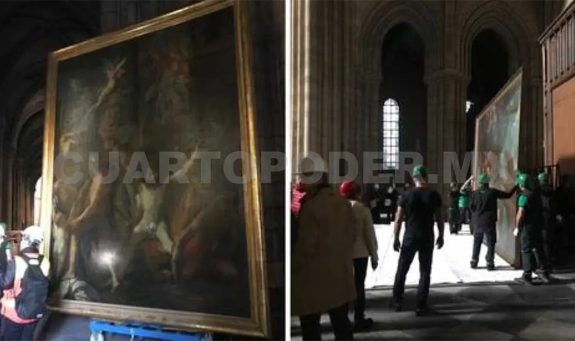 Lienzos de la catedral, resguardados en el Louvre