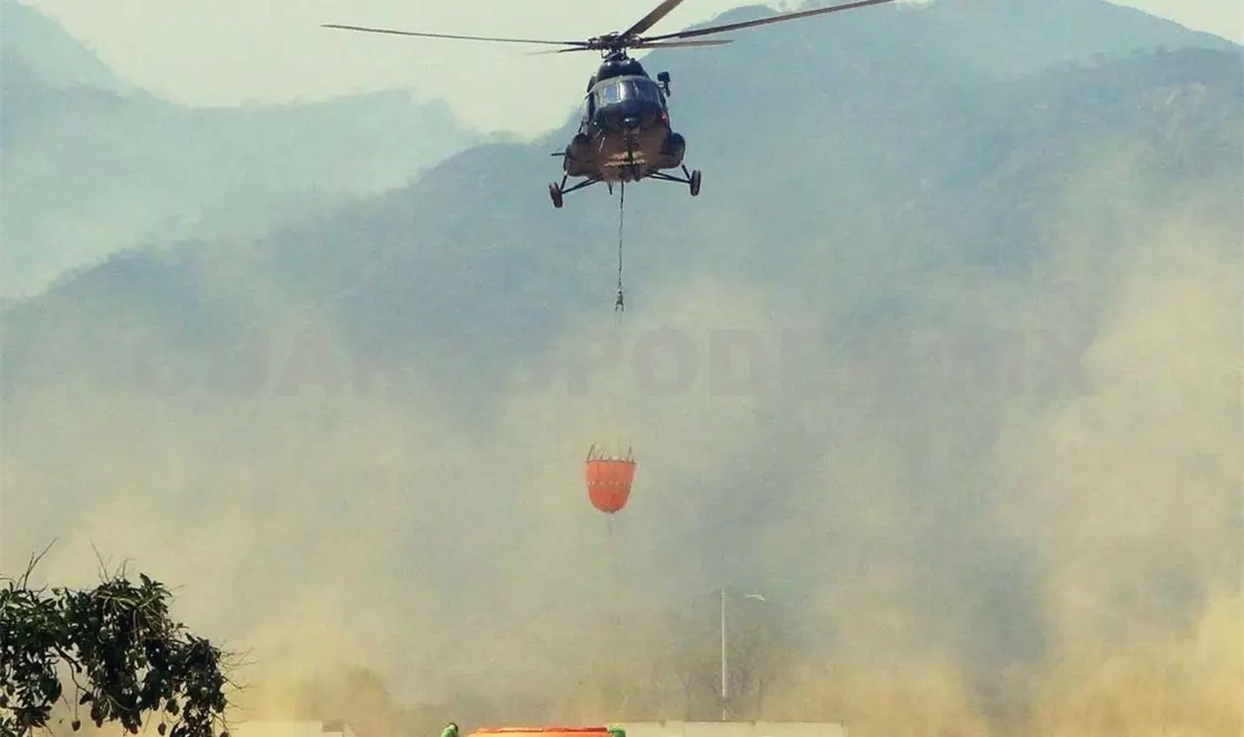 Sofocan incendio en cerro Nambiyiguá