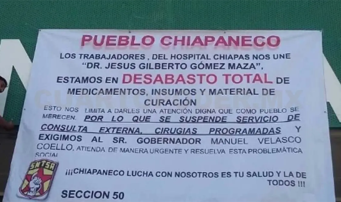 El sistema de salud del estado permanece en crisis. Rodolfo Flores / CP