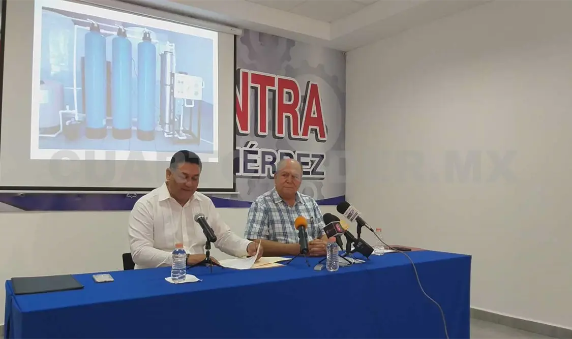 Dona canacintra planta purificadora de agua a la SOP