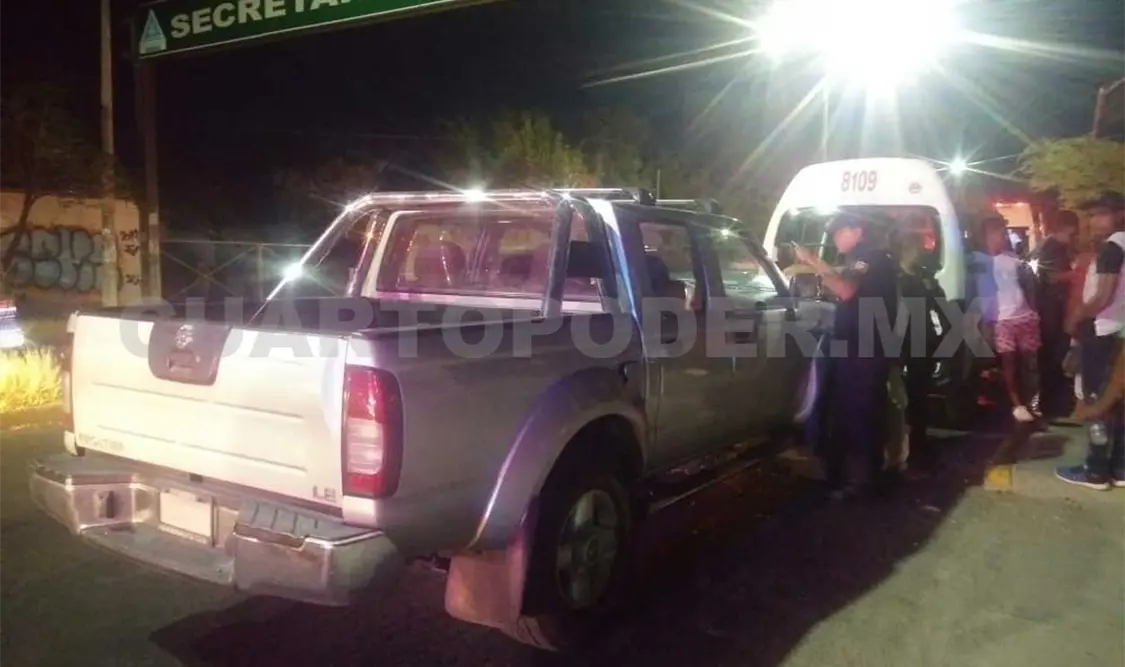 Seis lesionados en choque de colectivo y particular