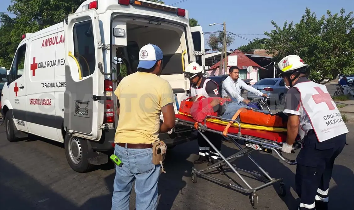 Termina malherido por accidente vial