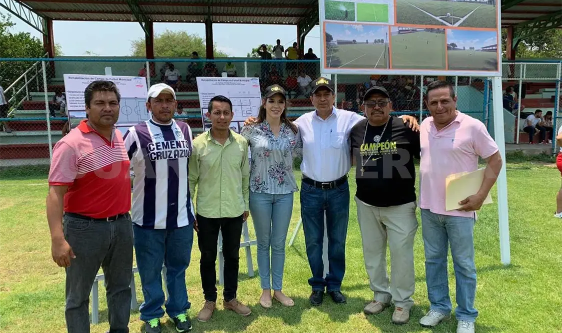 Inician remodelación del campo de Futbol en Acala