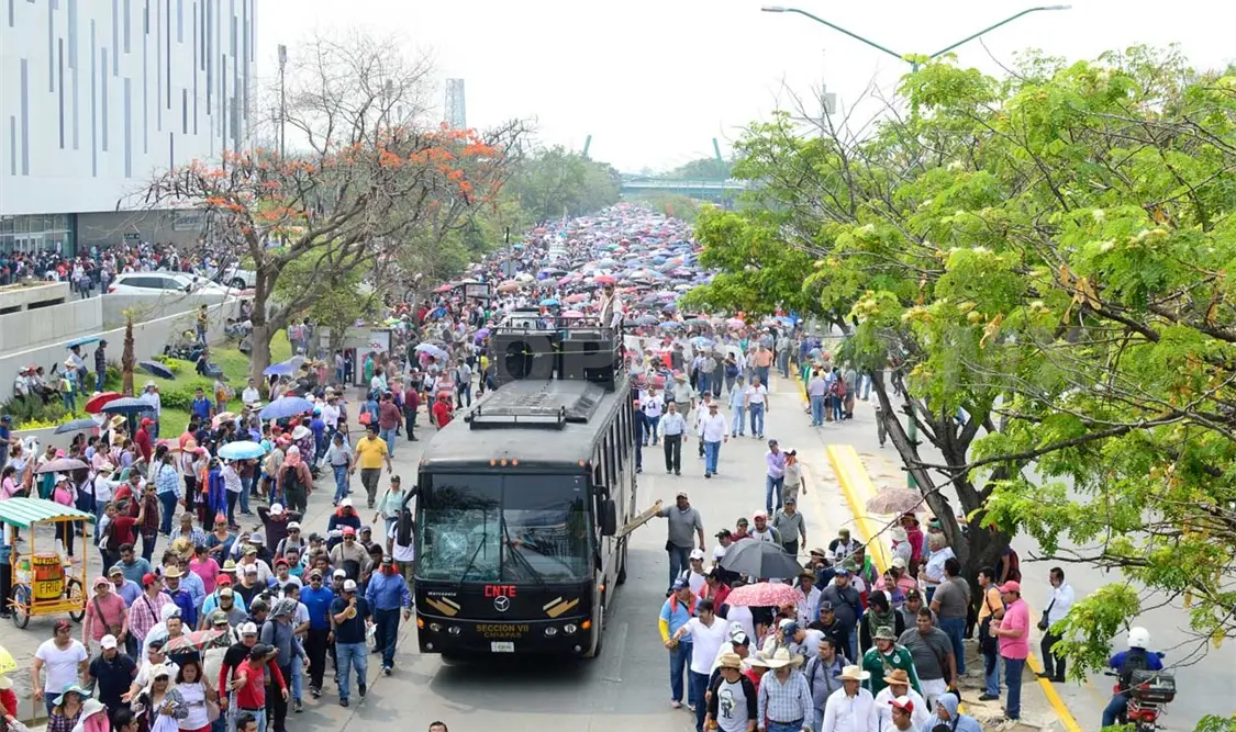 Inicia la CNTE plantón de 72 horas en el estado