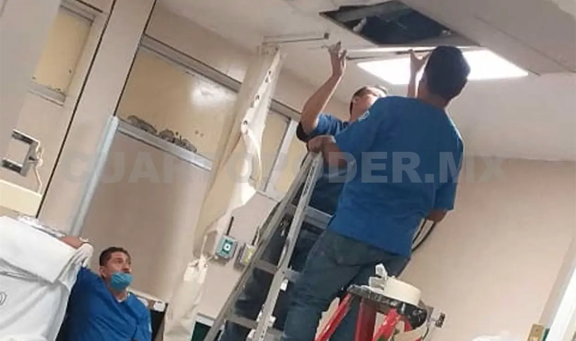 Aguas negras dañan área de hemodiálisis del IMSS