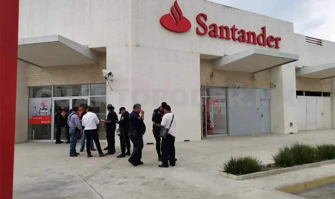 Sujetos armados asaltaron la sucursal de Santander
