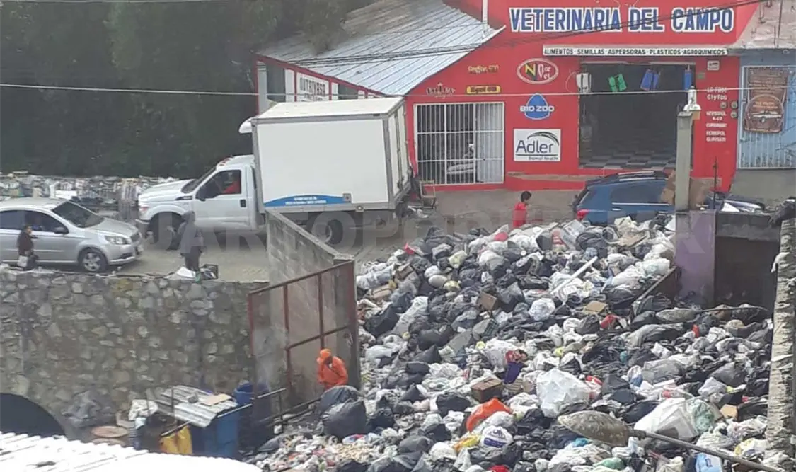 Se desborda basurero improvisado en el centro