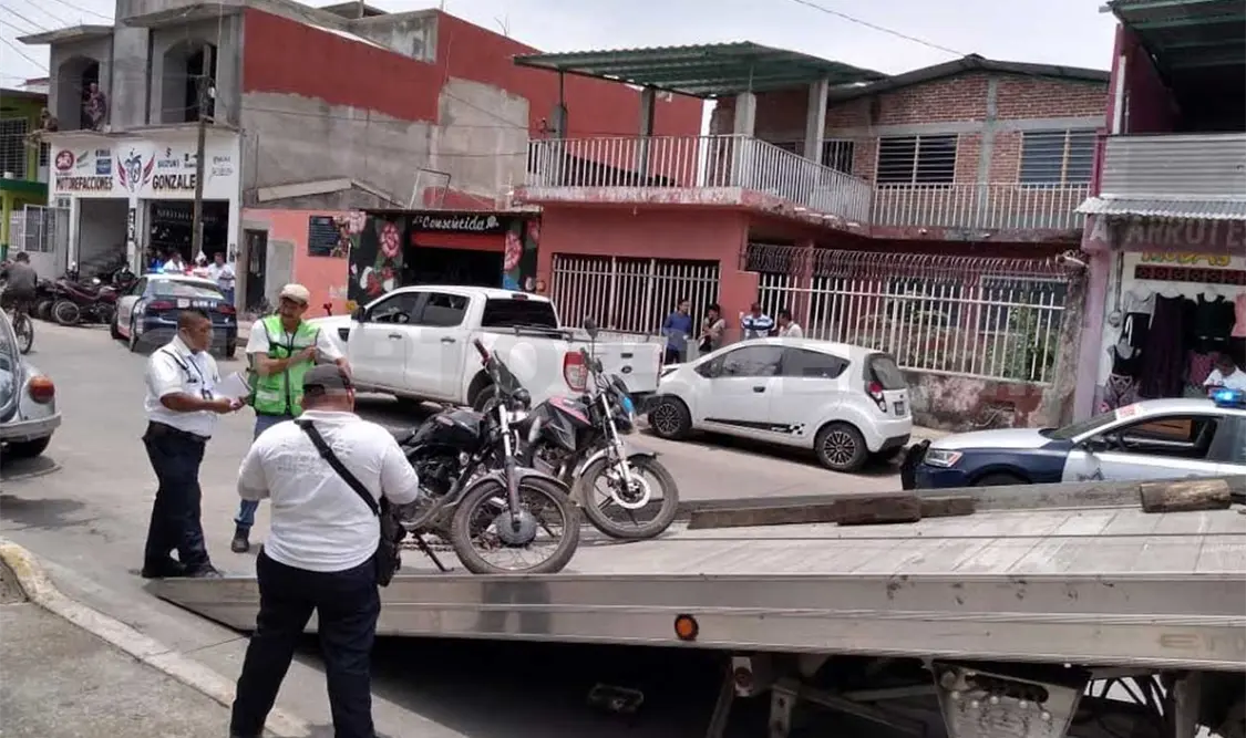 Aseguran 10 motos durante operativo