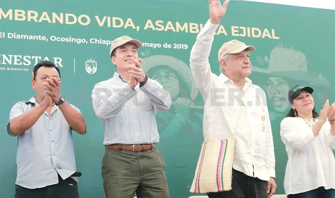 López Obrador dijo que Sembrando Vida tiene un efecto multiplicador porque se reforesta, se produce, se genera empleo y se arraiga a la gente a la comunidad. CP