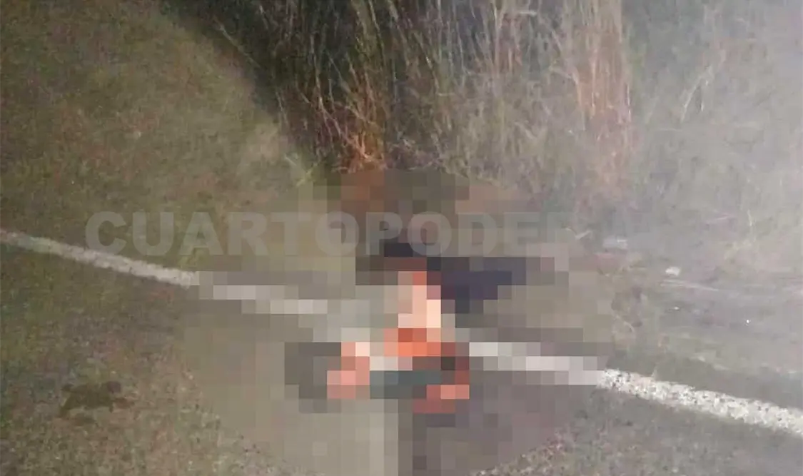 Sujeto apareció muerto a la orilla de la carretera