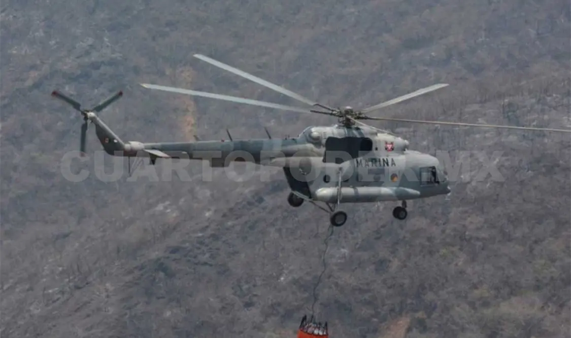 Cae helicóptero de la Marina