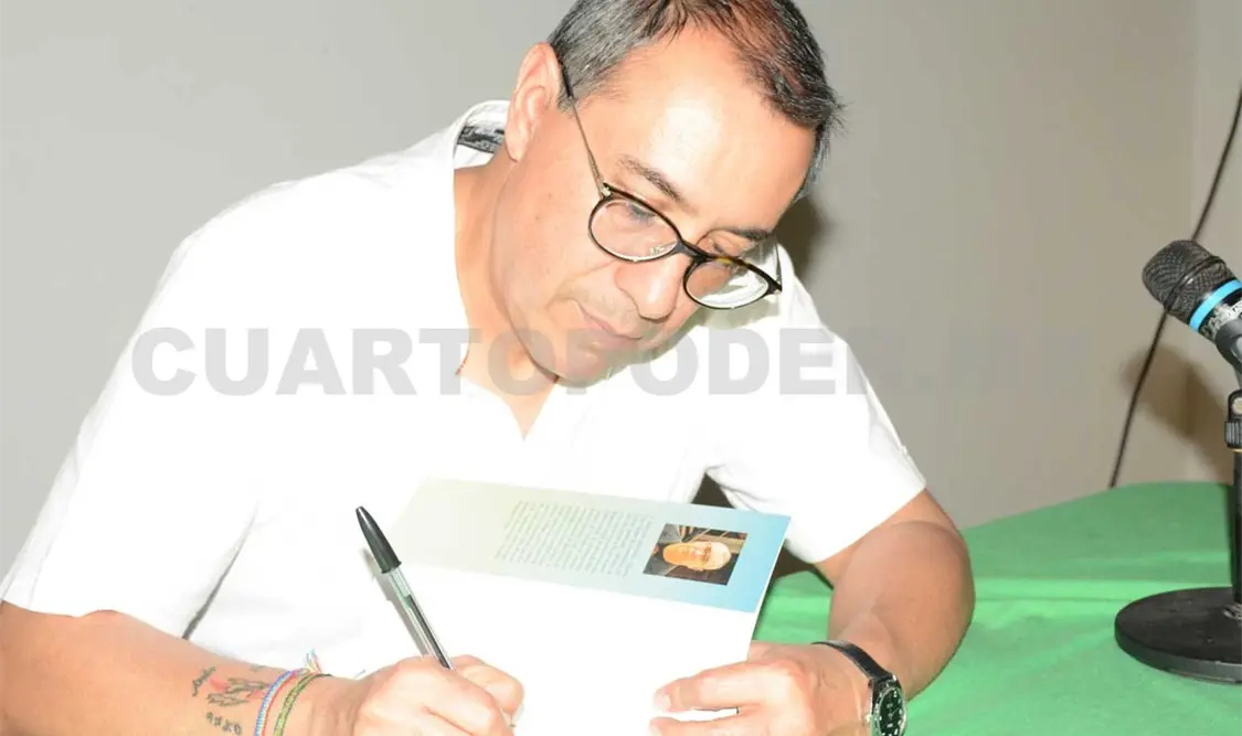 Eduardo Cruz Vázquez, en una visita a Chiapas. Cortesía