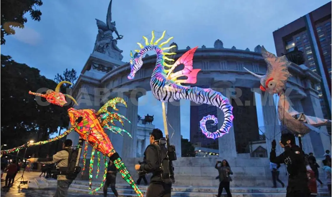 La convocatoria para participar en el desfile de unos 200 alebrijes monumentales se dará a conocer próximamente. Cortesía