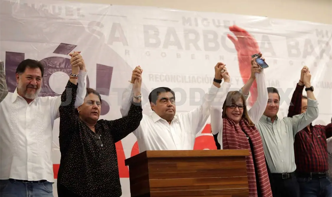 Luis Miguel Barbosa Huerta y Jaime Bonilla se declararon ganadores de las elecciones de ayer. El Universal
