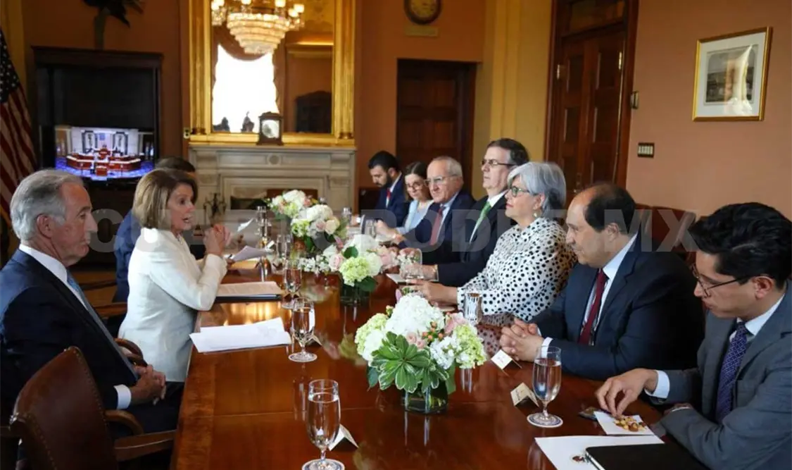 Diálogo con Pelosi, muy productivo: Ebrard