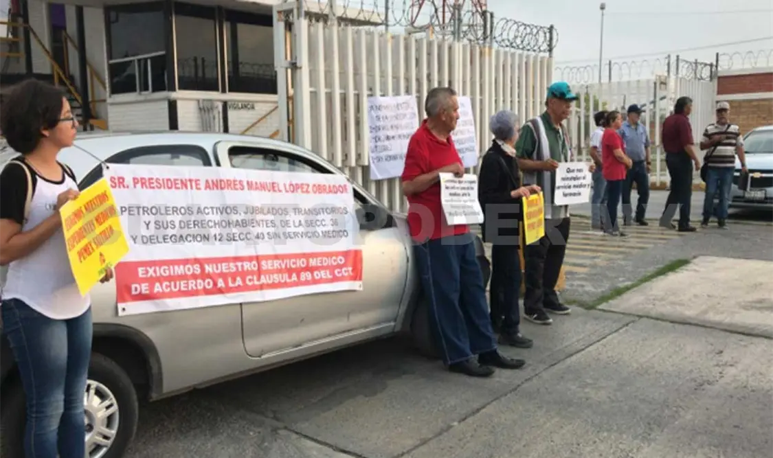 Bloquean planta de Petróleos Mexicanos