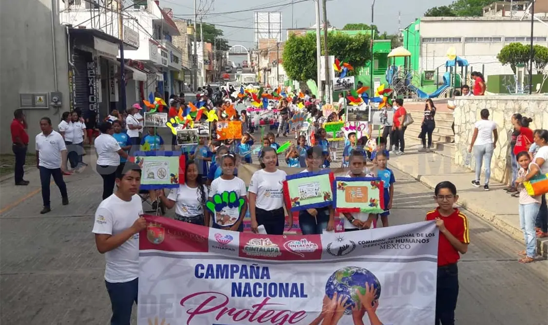 Niños marchan contra el trabajo infantil