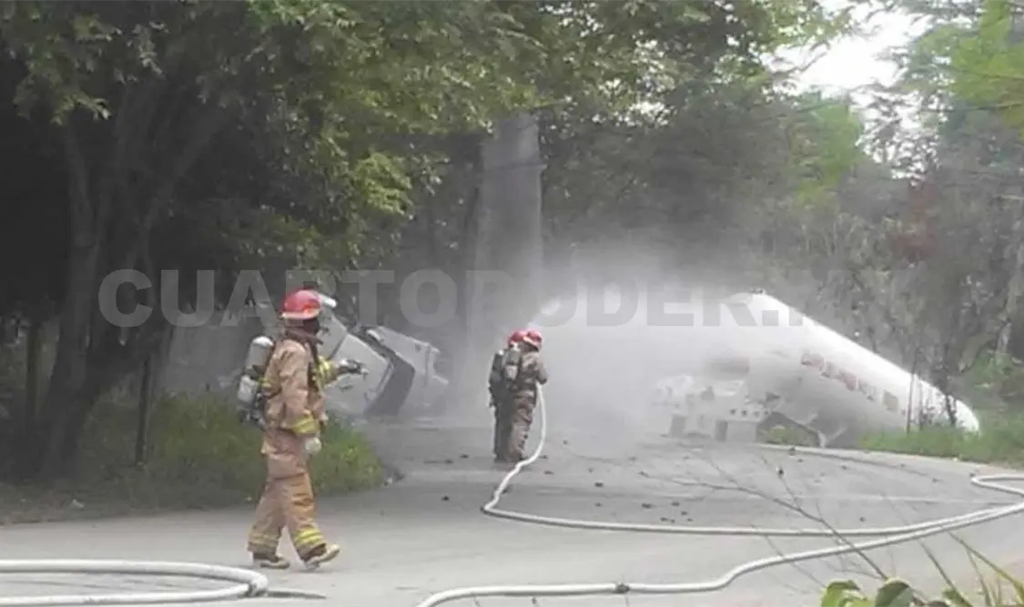 Tensión tras fuga de gas por una pipa accidentada